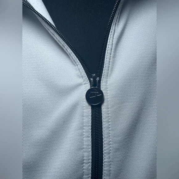 Nike Men’s Athletic Jacket Black & Light Gray Size Large Track Full Zip - Picture 3 of 10